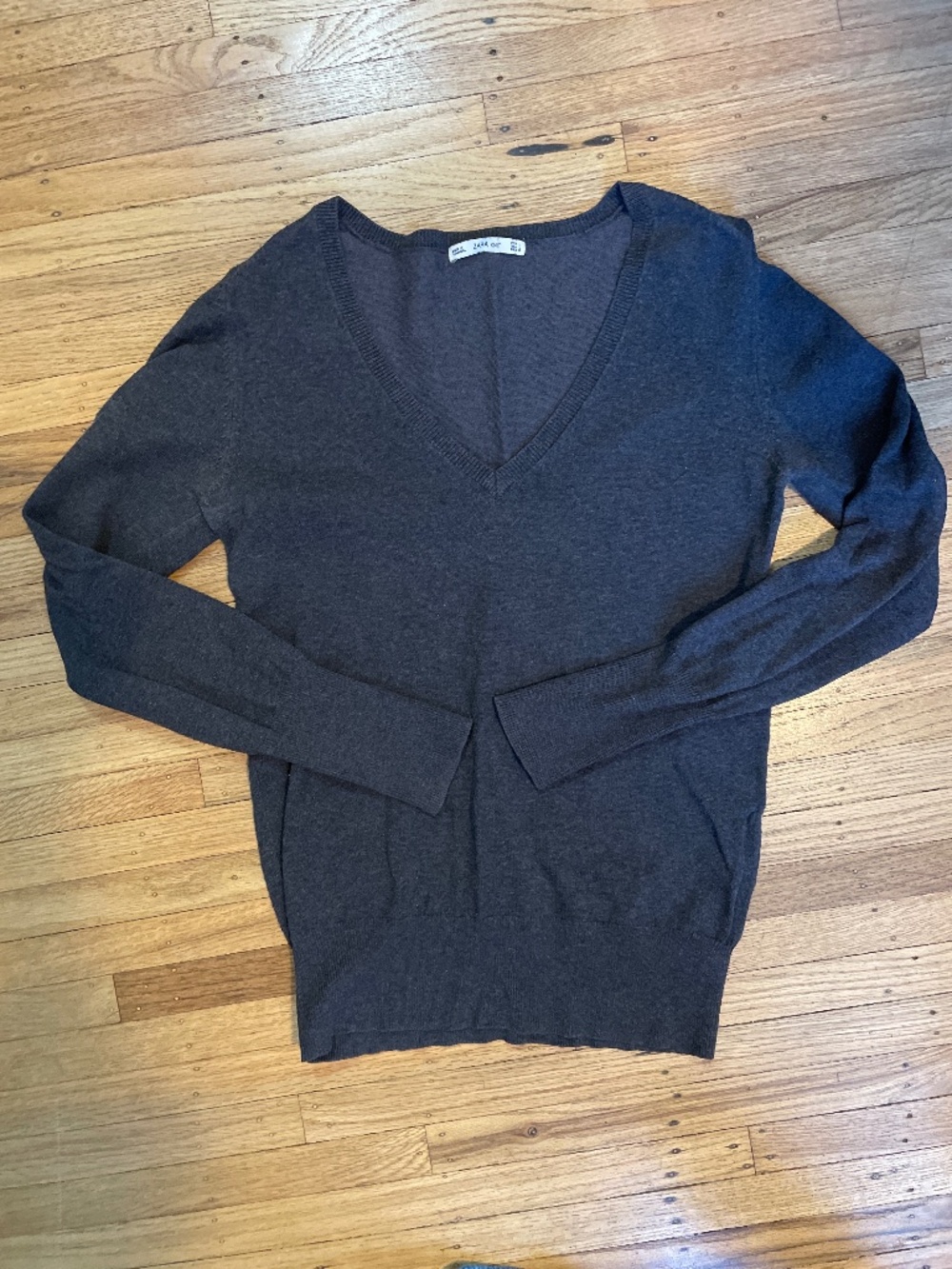 Grey V-neck